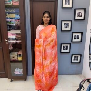 Printed Crepe Saree
