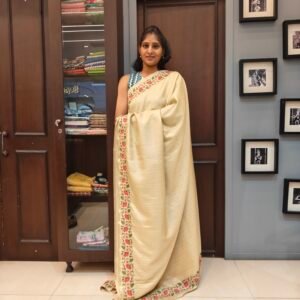 Embroidery Tussar Saree