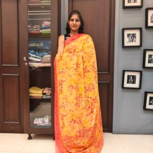 Printed Georgette Saree