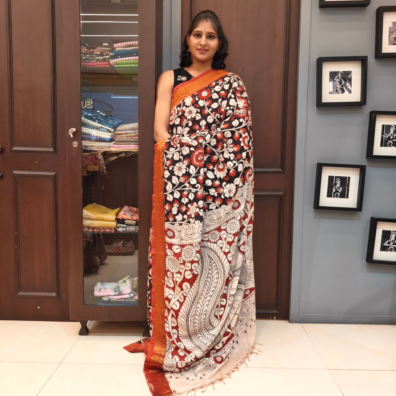 Kalamkari Silk Saree