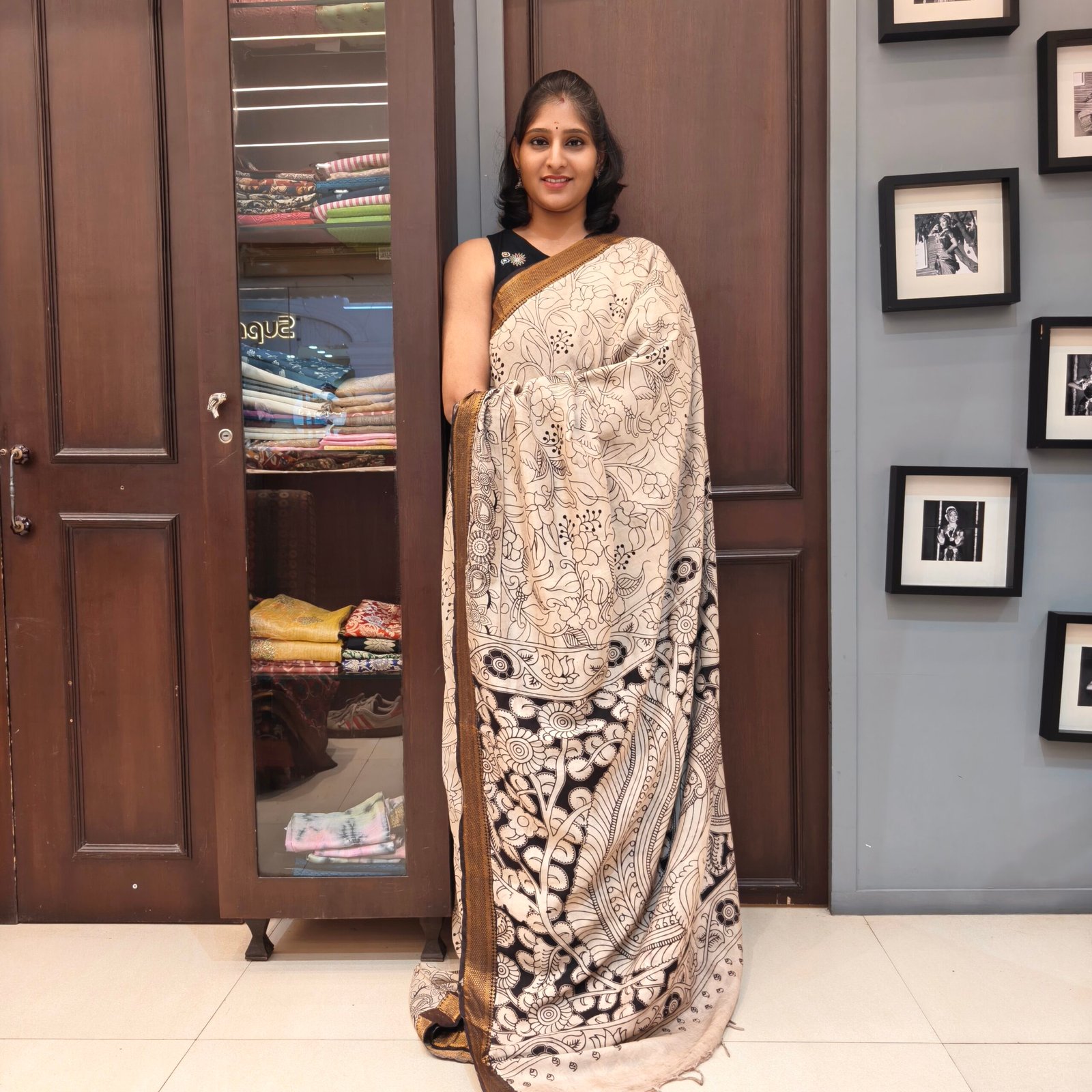 Kalamkari Silk Saree