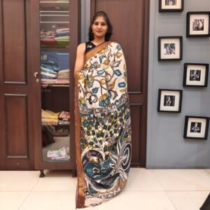 Kalamkari Silk Saree