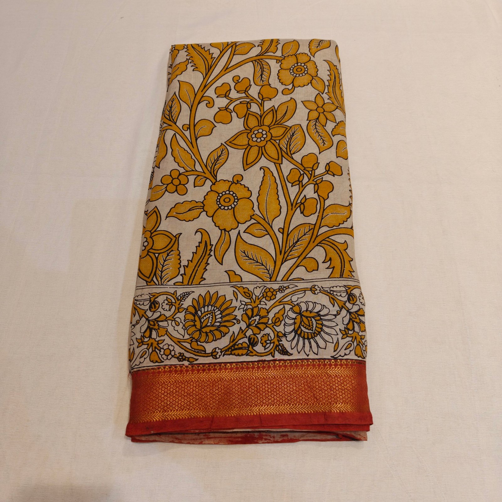 Kalamkari Silk Saree - Image 3