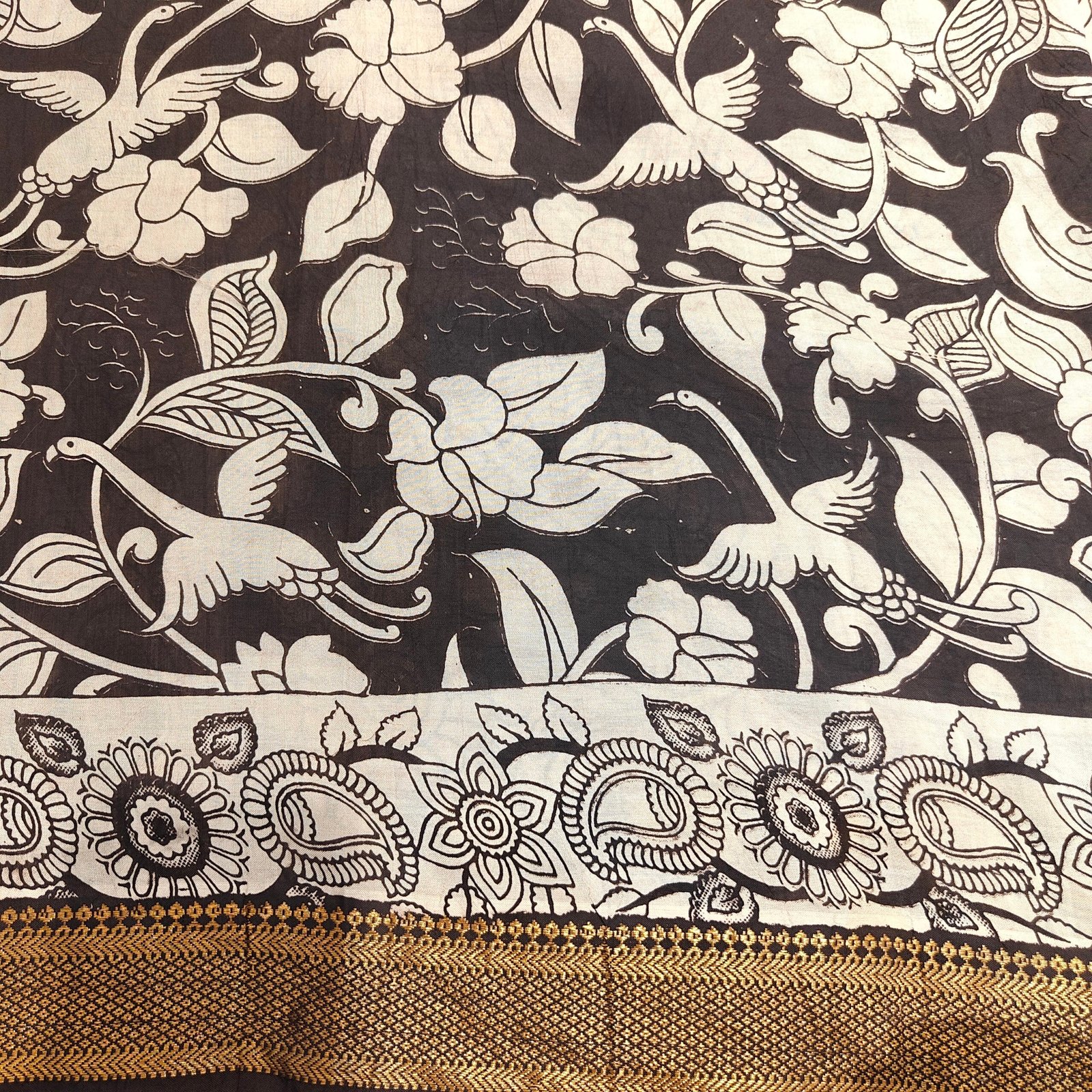 Kalamkari Silk Saree - Image 6